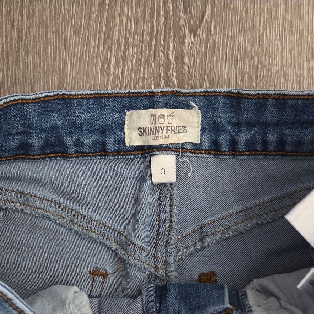 Skinny Fries Denim Distressed High Rise  Skinny Jeans Size 3 - Picture 3 of 8
